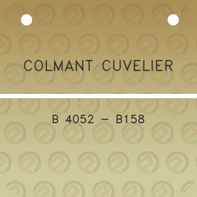 colmant-cuvelier-b-4052-b158