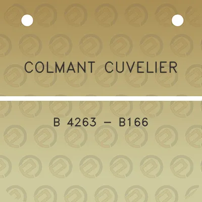 colmant-cuvelier-b-4263-b166