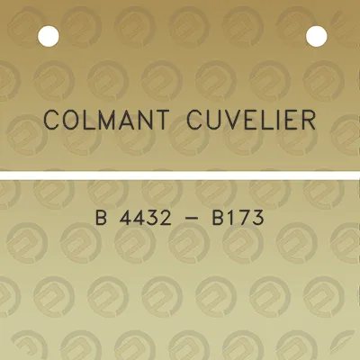 colmant-cuvelier-b-4432-b173