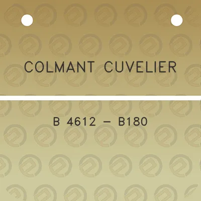 colmant-cuvelier-b-4612-b180