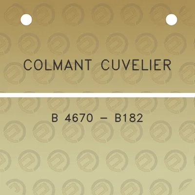 colmant-cuvelier-b-4670-b182