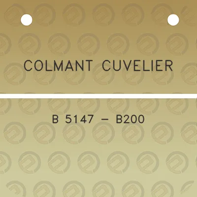 colmant-cuvelier-b-5147-b200