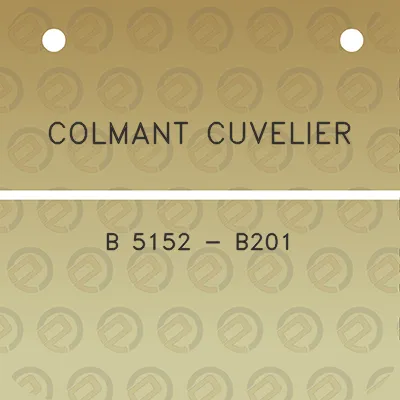 colmant-cuvelier-b-5152-b201