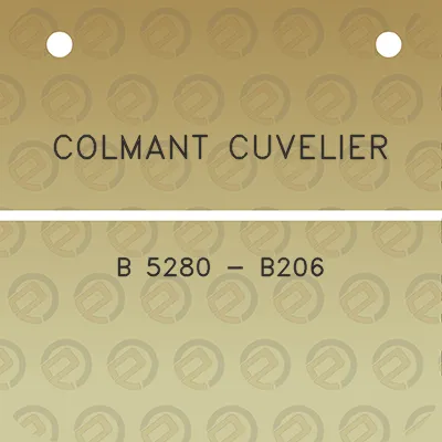 colmant-cuvelier-b-5280-b206