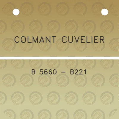 colmant-cuvelier-b-5660-b221