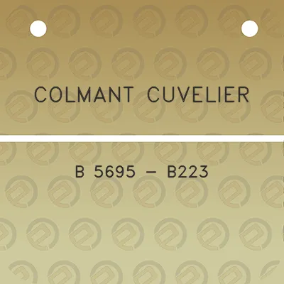 colmant-cuvelier-b-5695-b223