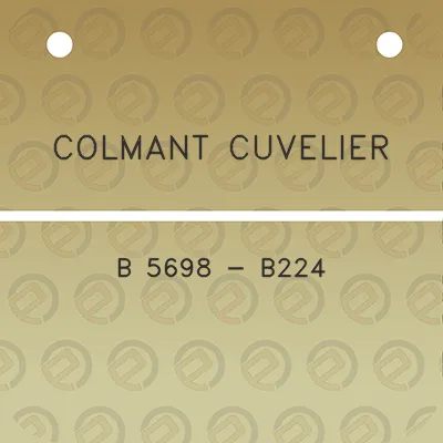 colmant-cuvelier-b-5698-b224