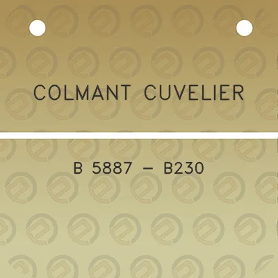 colmant-cuvelier-b-5887-b230