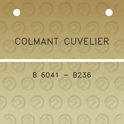 colmant-cuvelier-b-6041-b236