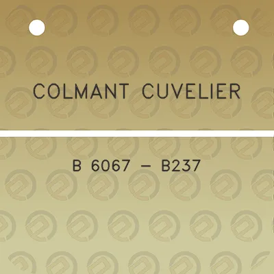 colmant-cuvelier-b-6067-b237