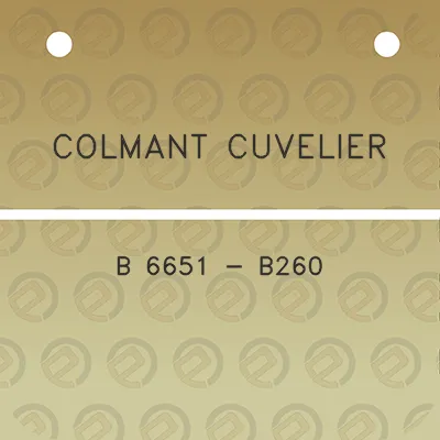 colmant-cuvelier-b-6651-b260