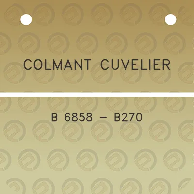 colmant-cuvelier-b-6858-b270