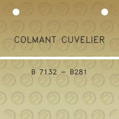 colmant-cuvelier-b-7132-b281