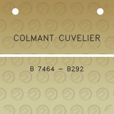 colmant-cuvelier-b-7464-b292