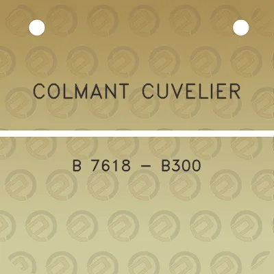 colmant-cuvelier-b-7618-b300