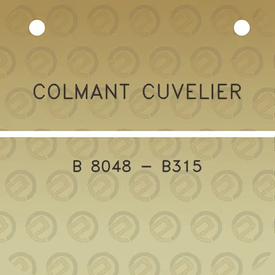 colmant-cuvelier-b-8048-b315