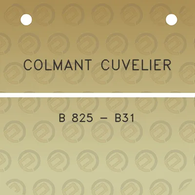 colmant-cuvelier-b-825-b31