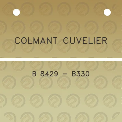 colmant-cuvelier-b-8429-b330