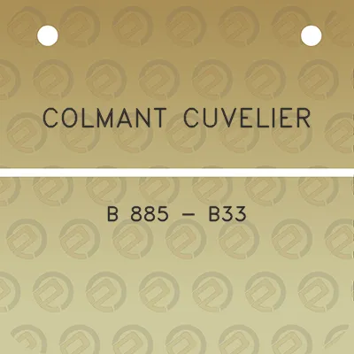 colmant-cuvelier-b-885-b33