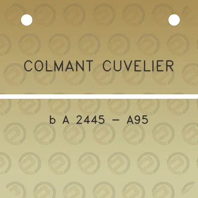 colmant-cuvelier-b-a-2445-a95