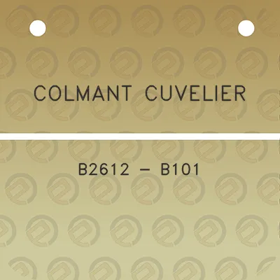 colmant-cuvelier-b2612-b101