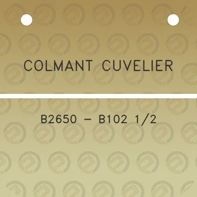 colmant-cuvelier-b2650-b102-12