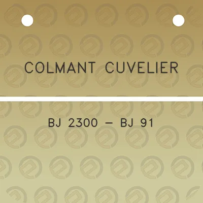 colmant-cuvelier-bj-2300-bj-91