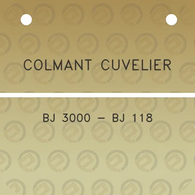 colmant-cuvelier-bj-3000-bj-118