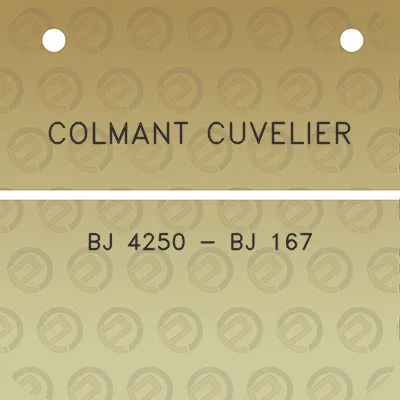 colmant-cuvelier-bj-4250-bj-167