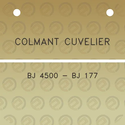 colmant-cuvelier-bj-4500-bj-177