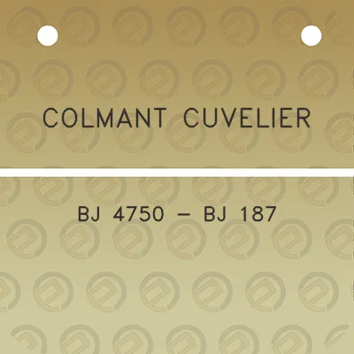 colmant-cuvelier-bj-4750-bj-187