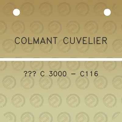 colmant-cuvelier-c-3000-c116