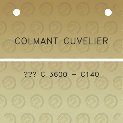 colmant-cuvelier-c-3600-c140