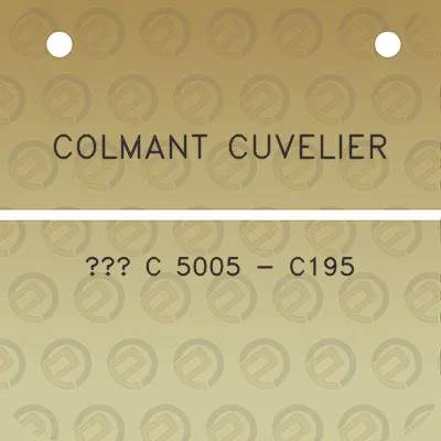 colmant-cuvelier-c-5005-c195