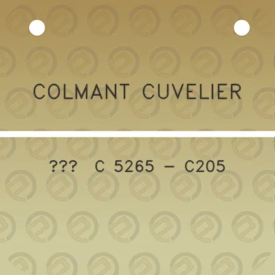 colmant-cuvelier-c-5265-c205