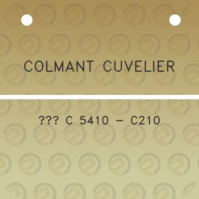 colmant-cuvelier-c-5410-c210