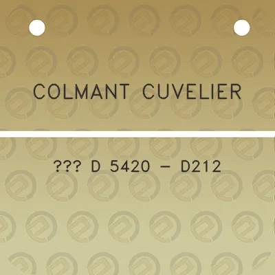 colmant-cuvelier-d-5420-d212