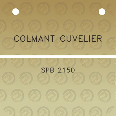 colmant-cuvelier-spb-2150