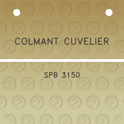 colmant-cuvelier-spb-3150