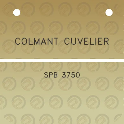 colmant-cuvelier-spb-3750