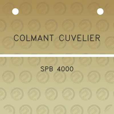 colmant-cuvelier-spb-4000