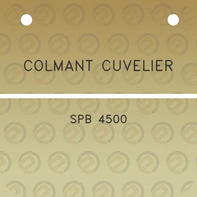 colmant-cuvelier-spb-4500