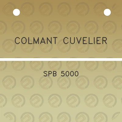 colmant-cuvelier-spb-5000