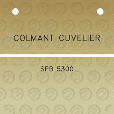 colmant-cuvelier-spb-5300