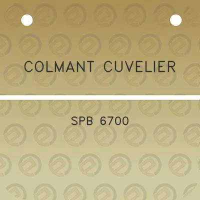 colmant-cuvelier-spb-6700