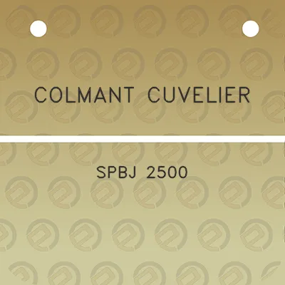 colmant-cuvelier-spbj-2500