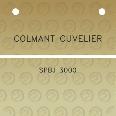 colmant-cuvelier-spbj-3000