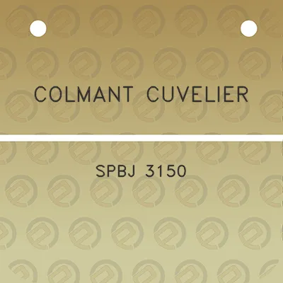 colmant-cuvelier-spbj-3150