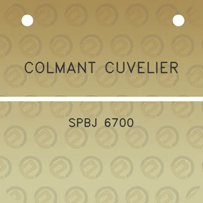 colmant-cuvelier-spbj-6700