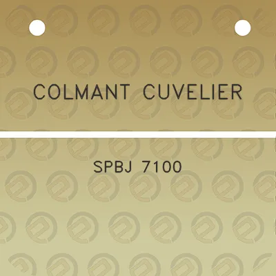 colmant-cuvelier-spbj-7100